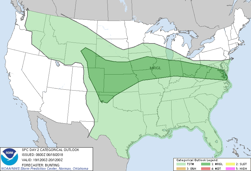 SPC Day2 Outlook Jun 18 2018-1200UTC