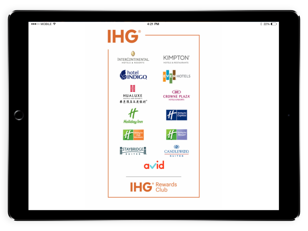 IHG mobileapp splashscreen