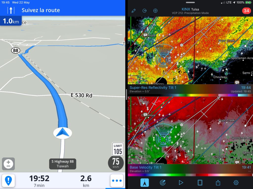 Radar - Inola,OK - 20190522-19h45