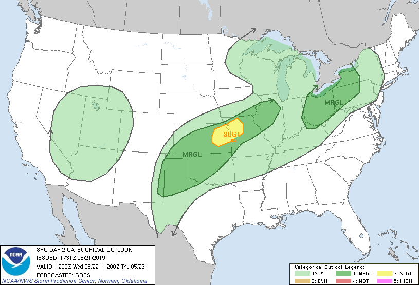 SPC day2 outlook - 20190521